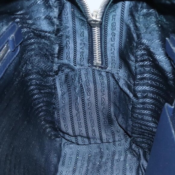 PRADA Business Bag Leather Navy Auth 102353 - Picture 12 of 16